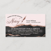 Carte De Visite Agent de signature de crédit et de notaire mobile  (Devant)