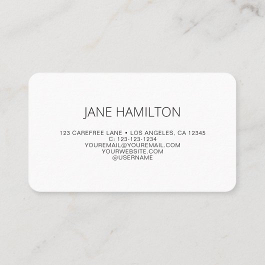 Carte De Visite Agent de signature de notaire Classis (Dos)