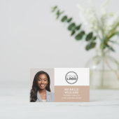 Carte De Visite Agent de signature de notaire Code QR Logo Photo B (Debout devant)