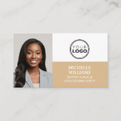 Carte De Visite Agent de signature de notaire Code QR Logo Photo O (Devant)