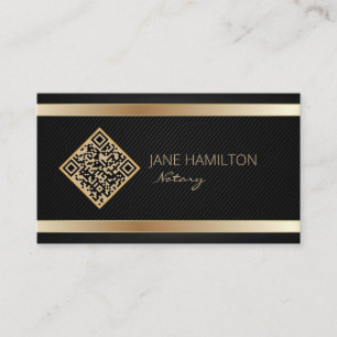 Carte De Visite Agent de signature de notaire de code QR