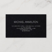 Carte De Visite Agent de signature de notaire mobile Black Gold (Dos)