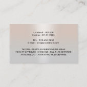 Carte De Visite Agent de signature de notaire mobile Classy Silver (Dos)