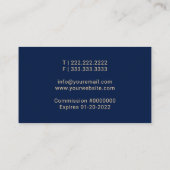 Carte De Visite Agent de signature de notaire mobile Custom Quill  (Dos)