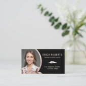 Carte De Visite Agent de signature de notaire mobile Rose Gold Flo (Debout devant)