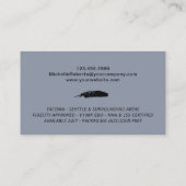 Carte De Visite Agent de signature de notaire mobile tendance Bleu (Dos)