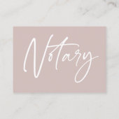 Carte De Visite Agent de signature de notaire photo moderne Merci (Dos)