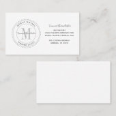 Carte De Visite Agent de signature de notaire simple et portable (Devant / Derrière)