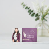 Carte De Visite Agent de signature de prêt avec code QR moderne et (Debout devant)