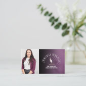 Carte De Visite Agent de signature de prêt de notaire mobile avec (Debout devant)