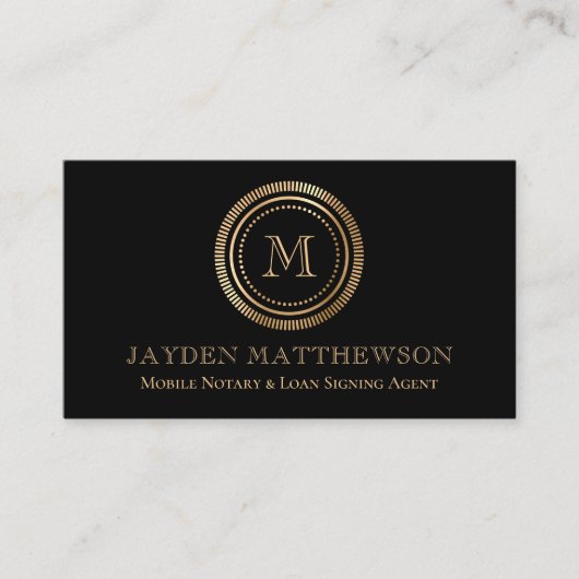 Carte De Visite Agent de signature de prêt de notaire moderne prof (Devant)
