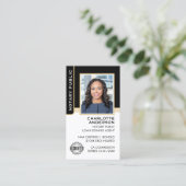 Carte De Visite Agent de signature de prêt de notaire public Photo (Debout devant)