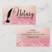 Carte De Visite Agent de signature de prêt de Parties scintillant  (Devant / Derrière)