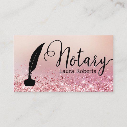 Carte De Visite Agent de signature de prêt de Parties scintillant  (Devant)