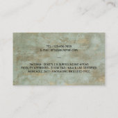 Carte De Visite Agent de signature de prêt de timbre notaire Bronz (Dos)