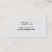 Carte De Visite Agent de signature de prêt du service de notaire m (Dos)