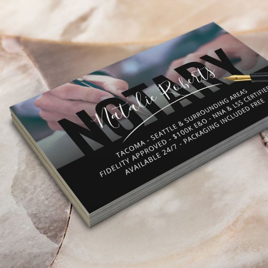 Carte De Visite Agent de signature de prêt du service de notaire m