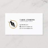 Carte De Visite Agent de signature de prêt moderne Notaire Public  (Dos)