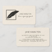 Carte De Visite Agent de signature de prêt notaire (Devant / Derrière)