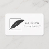 Carte De Visite Agent de signature de prêt notaire (Devant)