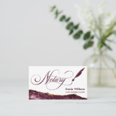 Carte De Visite Agent de signature de prêt notaire Agate de Bourgo (Debout devant)