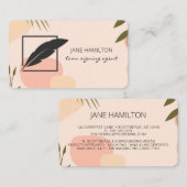 Carte De Visite Agent de signature de prêt notaire Boho (Devant / Derrière)