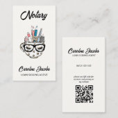 Carte De Visite Agent de signature de prêt Notaire Chic Profession (Devant / Derrière)