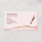 Carte De Visite Agent de signature de prêt notaire Code QR moderne (Dos)