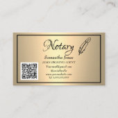 Carte De Visite Agent de signature de prêt notaire Code QR Scannab (Devant)