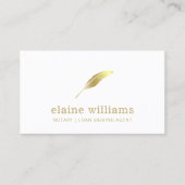 Carte De Visite Agent de signature de prêt notaire Gold (Devant)