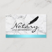 Carte De Visite Agent de signature de prêt notaire Marbre frontali (Devant)