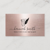 Carte De Visite Agent de signature de prêt notaire mobile Blush Ro (Devant)