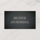 Carte De Visite Agent de signature de prêt notaire mobile Métal no (Dos)