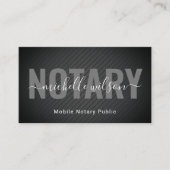 Carte De Visite Agent de signature de prêt notaire mobile Métal no (Devant)