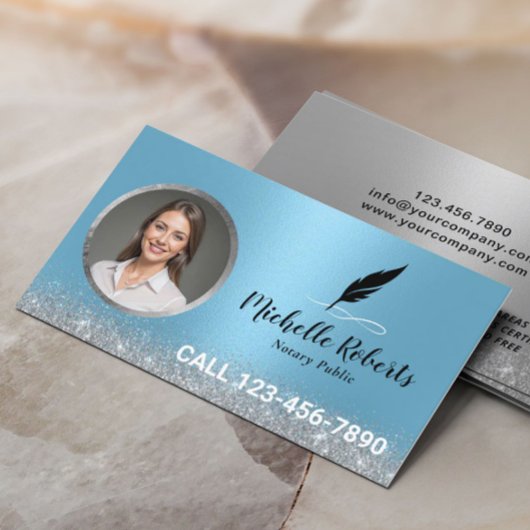 Carte De Visite Agent de signature de prêt notaire mobile Photo bl