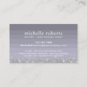 Carte De Visite Agent de signature de prêt notaire mobile Purple & (Dos)