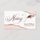 Carte De Visite Agent de signature de prêt notaire Modern Professi (Devant)