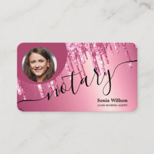 Carte De Visite Agent de signature de prêt notaire Moderne Ajouter