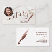 Carte De Visite Agent de signature de prêt notaire Moderne Ajouter (Devant / Derrière)