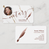 Carte De Visite Agent de signature de prêt notaire Moderne Ajouter (Devant / Derrière)