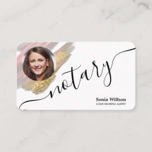 Carte De Visite Agent de signature de prêt notaire Moderne Ajouter