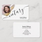 Carte De Visite Agent de signature de prêt notaire Moderne Ajouter (Devant / Derrière)