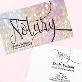 Carte De Visite Agent de signature de prêt notaire Moderne iridesc