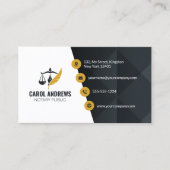 Carte De Visite Agent de signature de prêt notaire moderne Notaire (Devant)