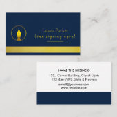 Carte De Visite Agent de signature de prêt notaire Nib Gold (Devant / Derrière)