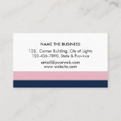 Carte De Visite Agent de signature de prêt notaire Nib Rose Auteur (Dos)