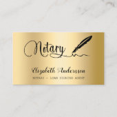 Carte De Visite Agent de signature de prêt notaire or code QR (Devant)