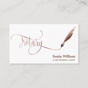 Carte De Visite Agent de signature de prêt notaire Parties scintil