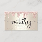 Carte De Visite Agent de signature de prêt notaire Parties scintil (Devant)