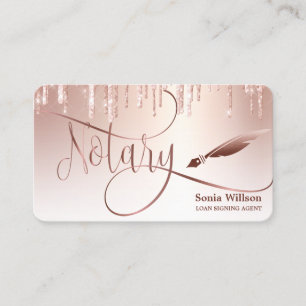 Carte De Visite Agent de signature de prêt notaire Parties scintil